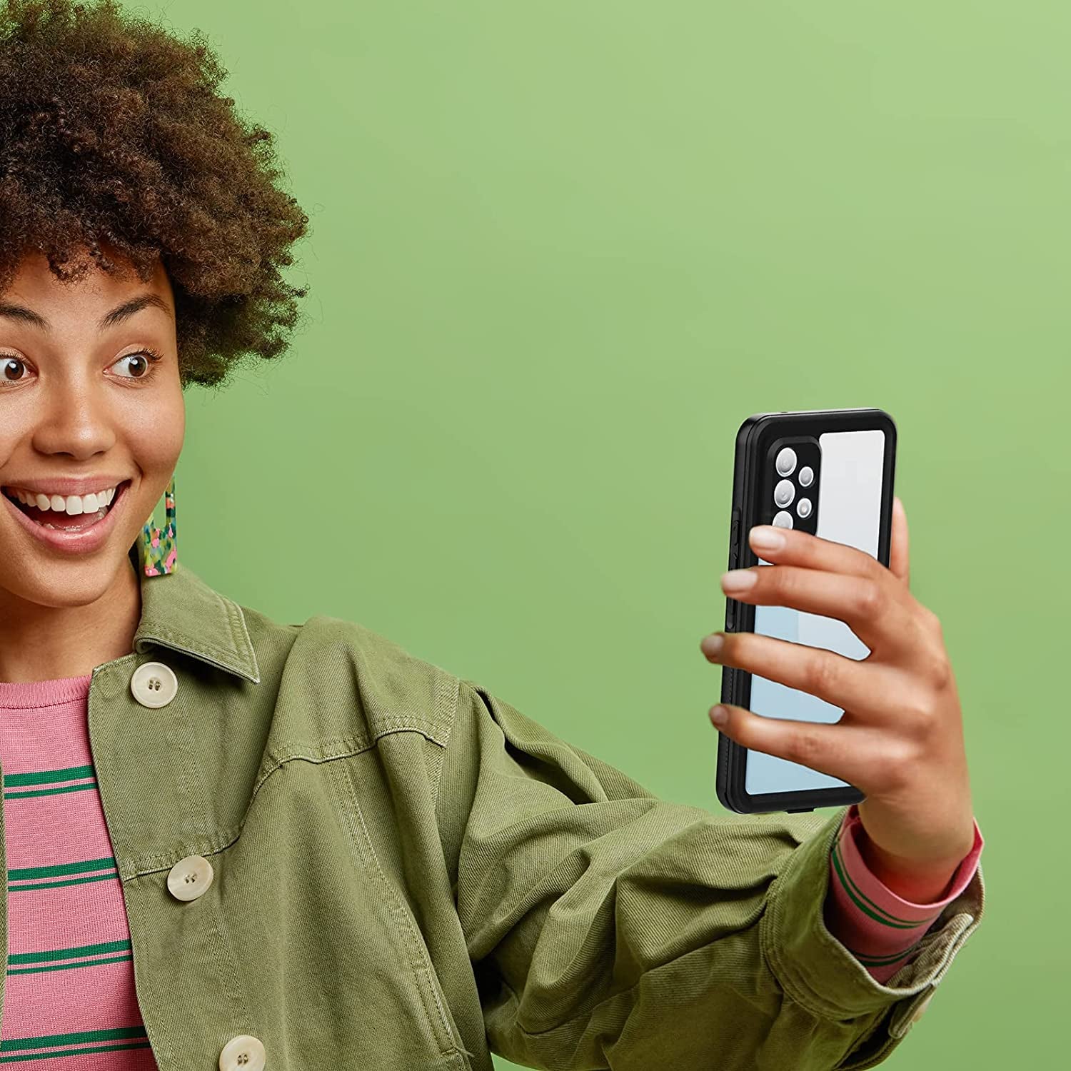 Hllhunkhe for Samsung Galaxy A53 5G Waterproof Case with Built-In Screen Protector - Rugged Full Body Underwater Dustproof Shockproof Drop Proof Protective Cover for Samsung Galaxy A53 5G (Black)  Hllhunkhe   