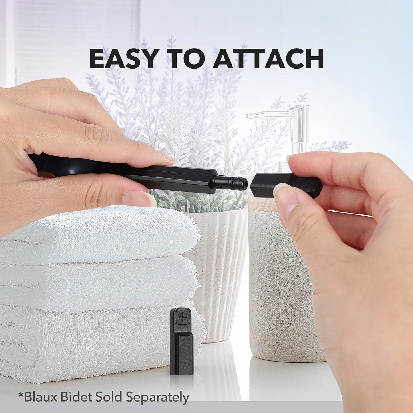 BLAUX Bidet Replacement Nozzle - Portable Bidet Sprayer Head | 180° Adjustable Hand Held Bidet Nozzle | 2 Pack of Travel Bidet Portable Replacement Heads | Designed for Blaux Bidet Toilet Sprayer  BLAUX   