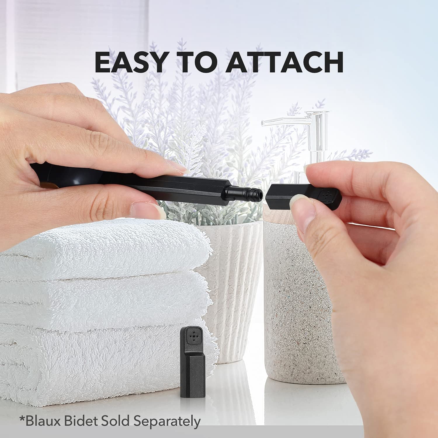 BLAUX Bidet Replacement Nozzle - Portable Bidet Sprayer Head | 180° Adjustable Hand Held Bidet Nozzle | 2 Pack of Travel Bidet Portable Replacement Heads | Designed for Blaux Bidet Toilet Sprayer  BLAUX   