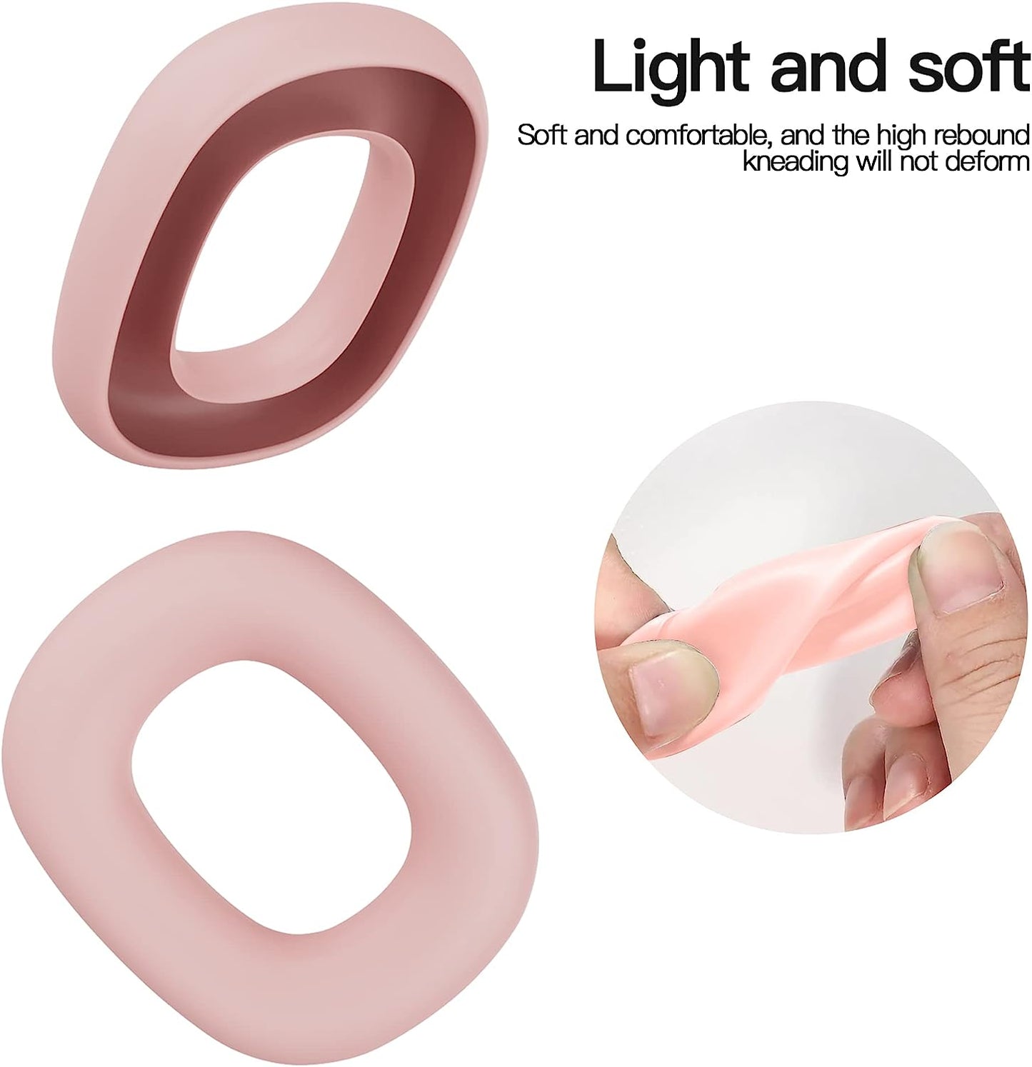 AWINNER Ear Pad Case Compatible for Airpods Max,Washable Soft Silicone Protective Frame Full Cover for Airpods Max (Pink)  AWINNER   