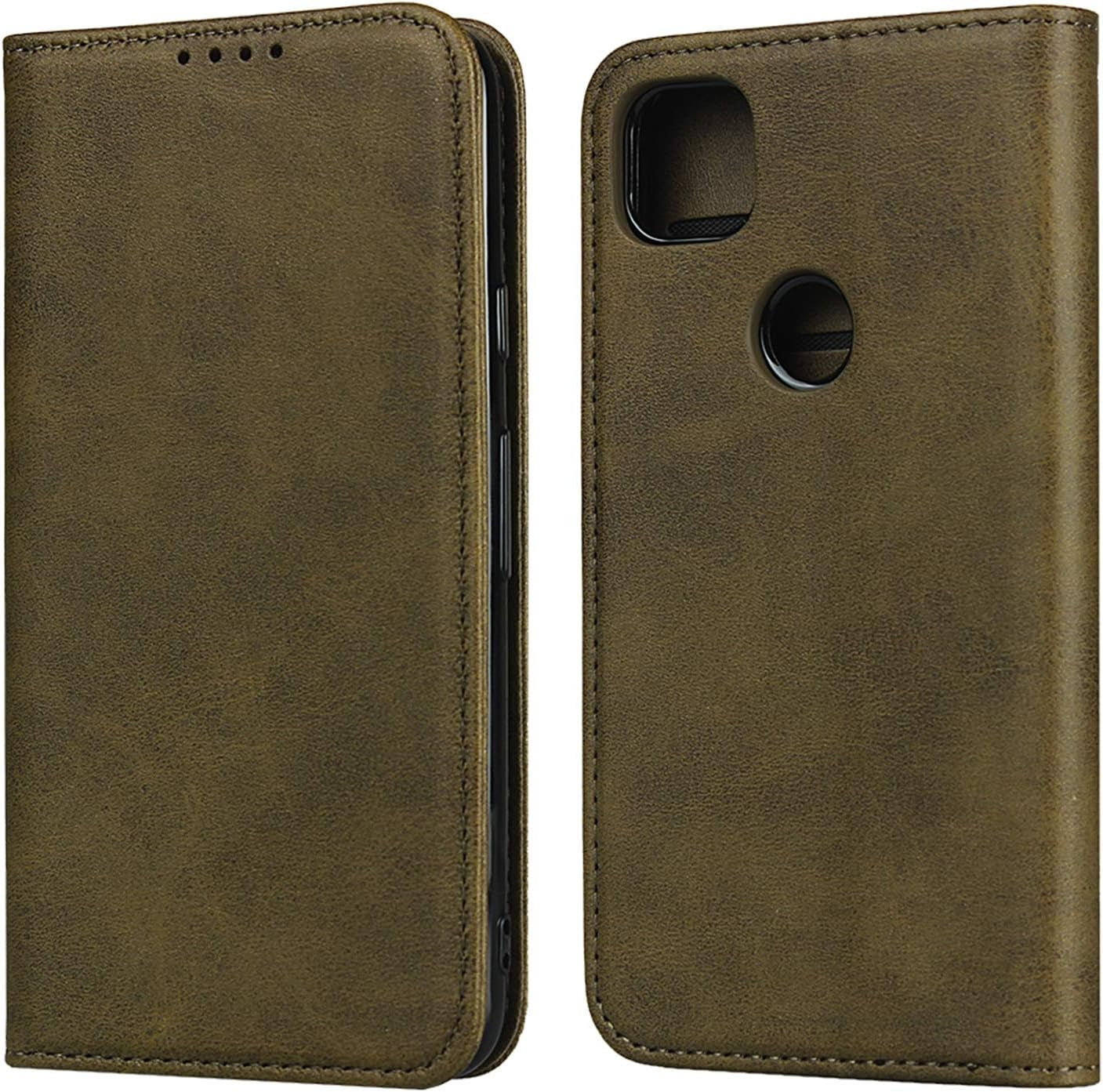 Jaorty Designed for Pixel 4A Wallet Case,Premium PU Leather Flip Folio Case with Card Slot,Stand Holder,Magnetic Closure TPU Case for Google Pixel 4A 4G 5.81 Inch,Navy Blue  Jaorty Green  