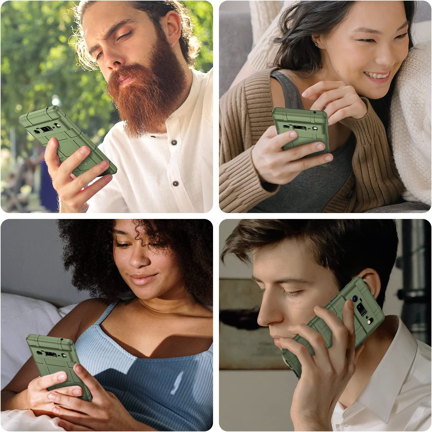 Rugged Shield for Pixel 6 Pro Case, Sturdy Shockproof Google Pixel 6 Pro Case, Military Grade Protection, Anti-Scratch, Heavy Duty Protective Phone Case, Slim Fit Bumper Cover - Green  MOFAN   