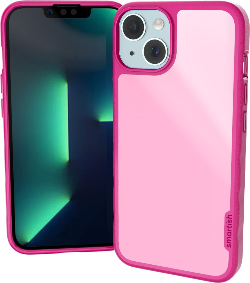 Smartish Iphone 14 Slim Case - Gripmunk Compatible with Magsafe [Lightweight + Protective] Thin Grip Cover with Microfiber Lining - Flirty Flowers  Smartish {All Pink Everything} iPhone 14 