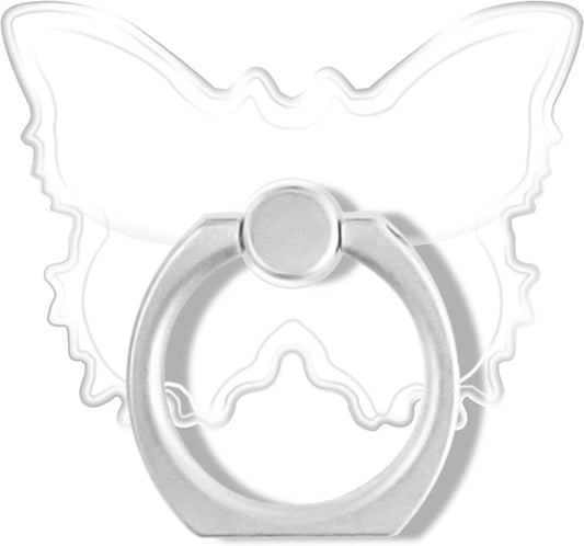 TACOMEGE Transparent Clear Butterfly Phone Ring Grips Holder, Finger Ring Stand for Cell Phone Tablet Case  TACOMEGE   