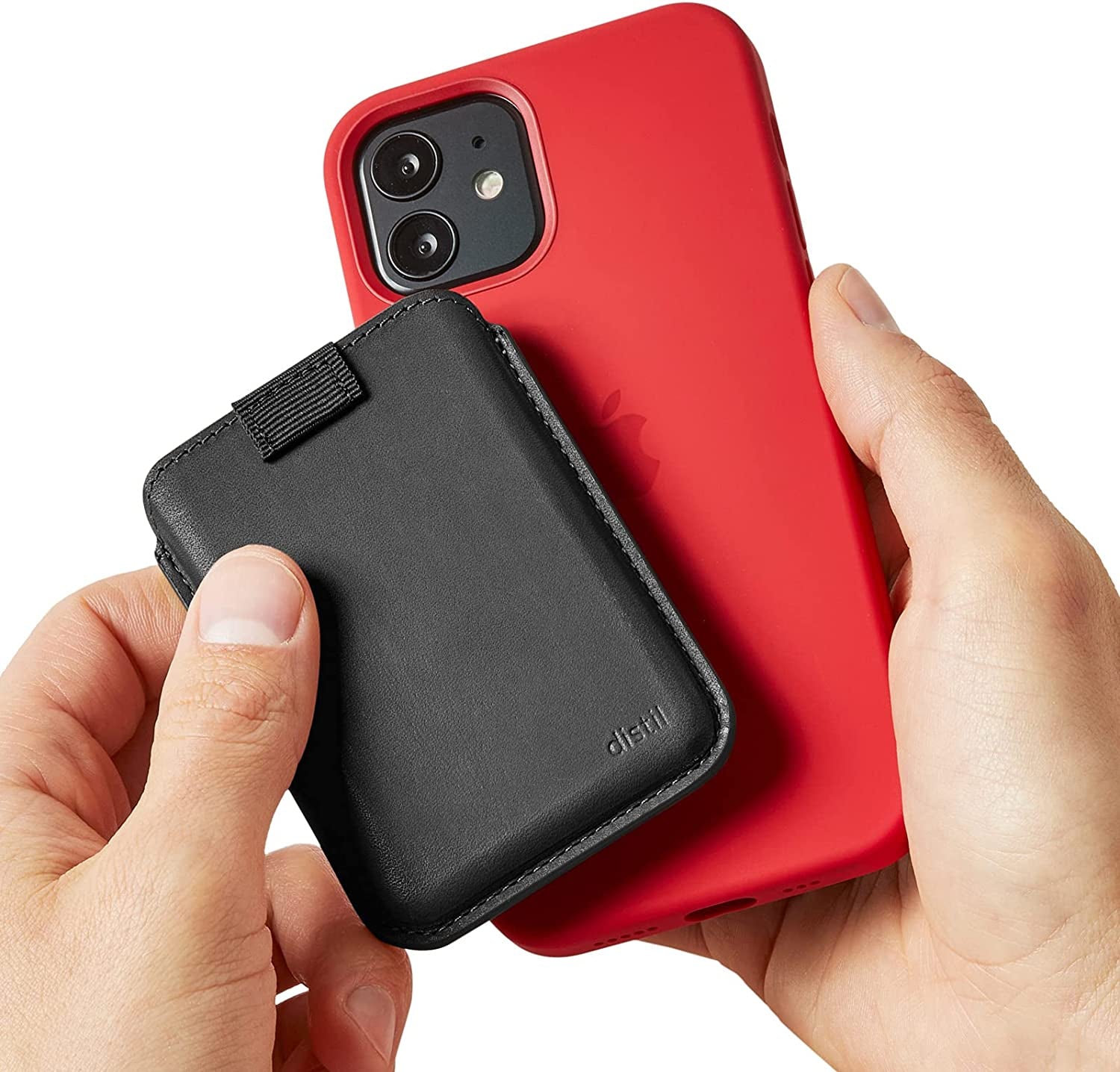 Distil Union Wally Junior | Apple Magsafe-Compatible Wallet, Leather Card Holder for Iphone, with Quick Access Pull-Tab  Distil Union   