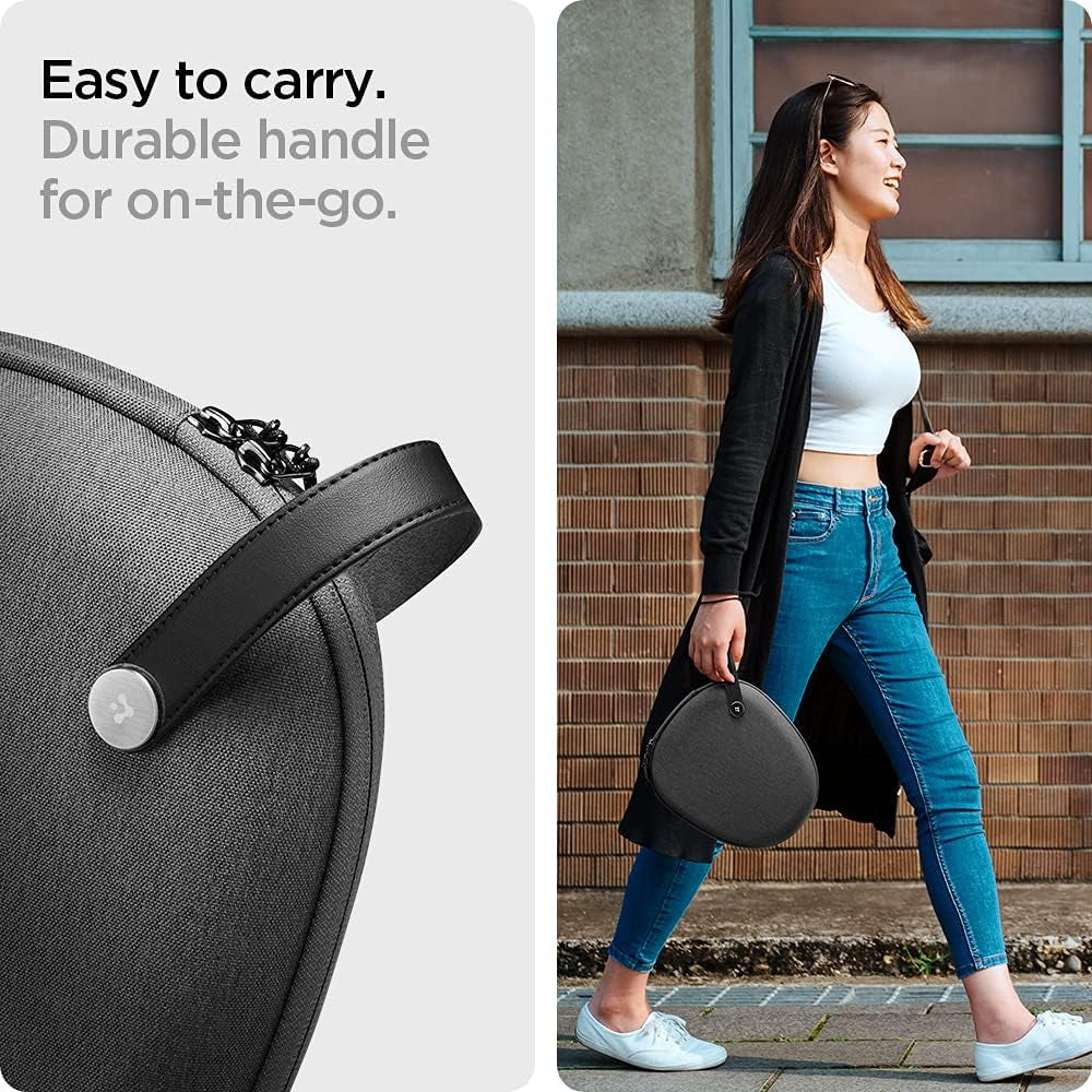 Spigen Klasden Designed for Airpods Max Carrying Travel Case Pouch Bag - Charcoal Gray [Compatible with Smart Case for Sleep Mode]  Spigen   