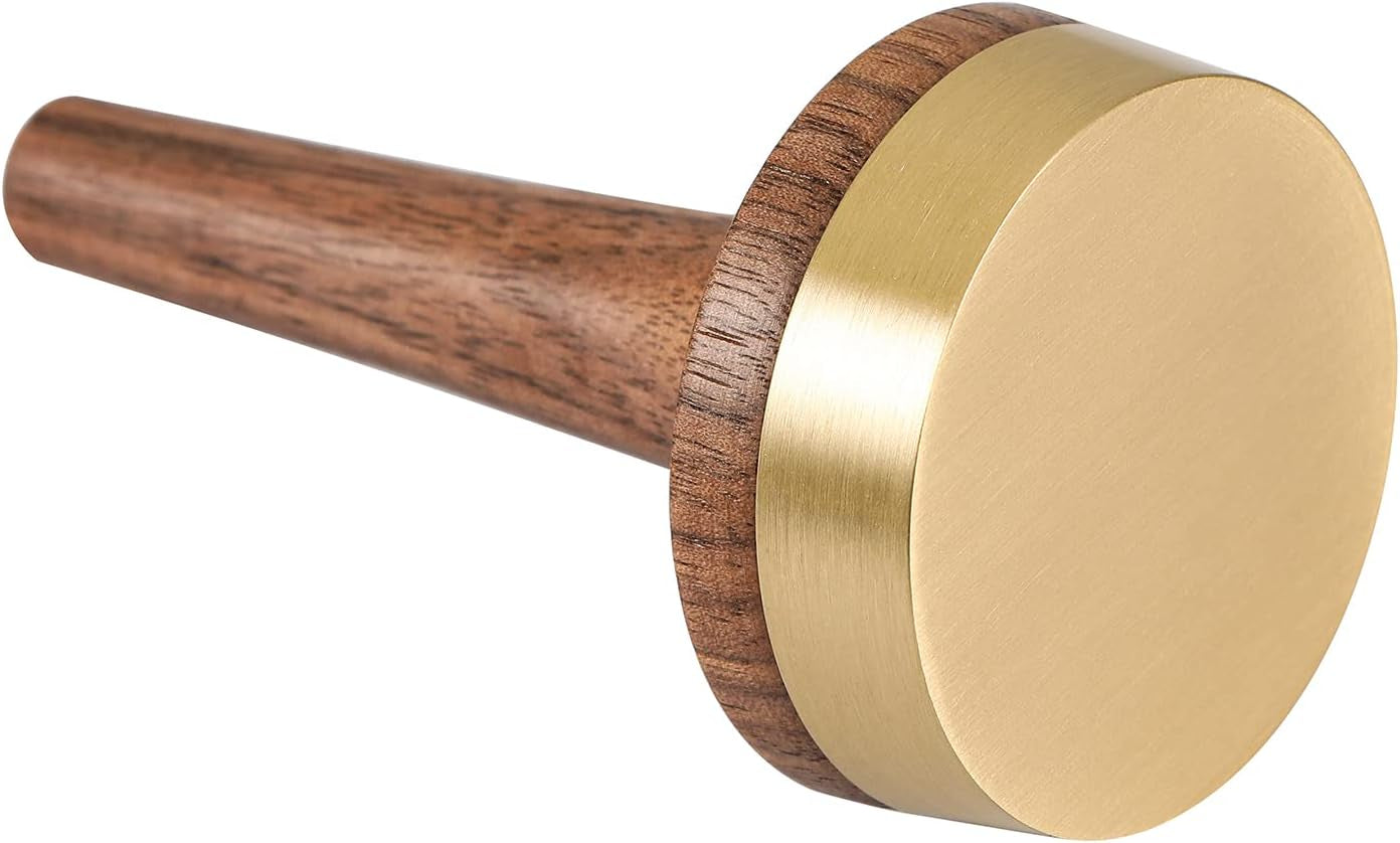 Muso Wood Walnut Wooden Ring Holder for Jewelry, Cone Engagement Wedding Finger Ring Display Stand for Men Women  muso wood   