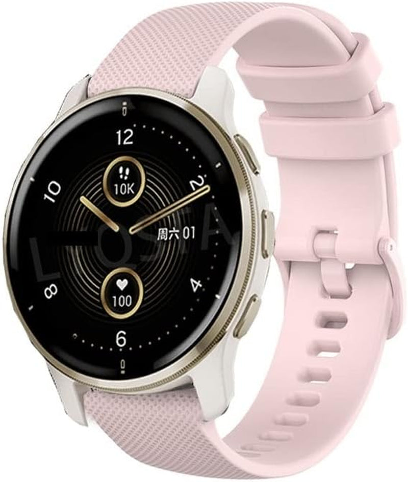 NDJQY 18 20 22Mm Band for Garmin Venu/2/2S/Sq plus Silicone Band for Vivomove 3 4/Move Sport Strap Quick Install Smart Accessories  NDJQY   