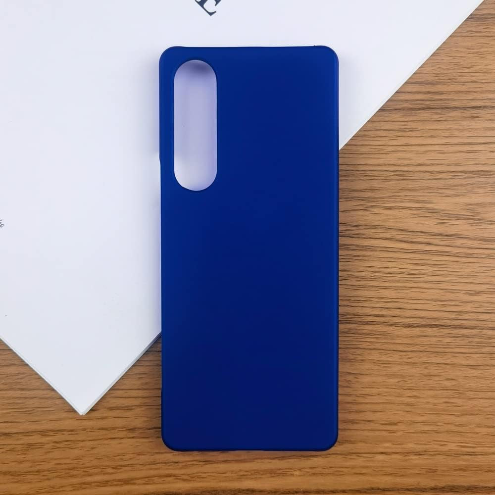 Ultra-Thin Smooth Matte PC Case for Sony Xperia Xp 1 10 V 1V 10V Anti-Fingerprint Hard Protective Back Cover (Transparent,Xperia 1 V)  HANPINYOU Blue Xperia 1 V 