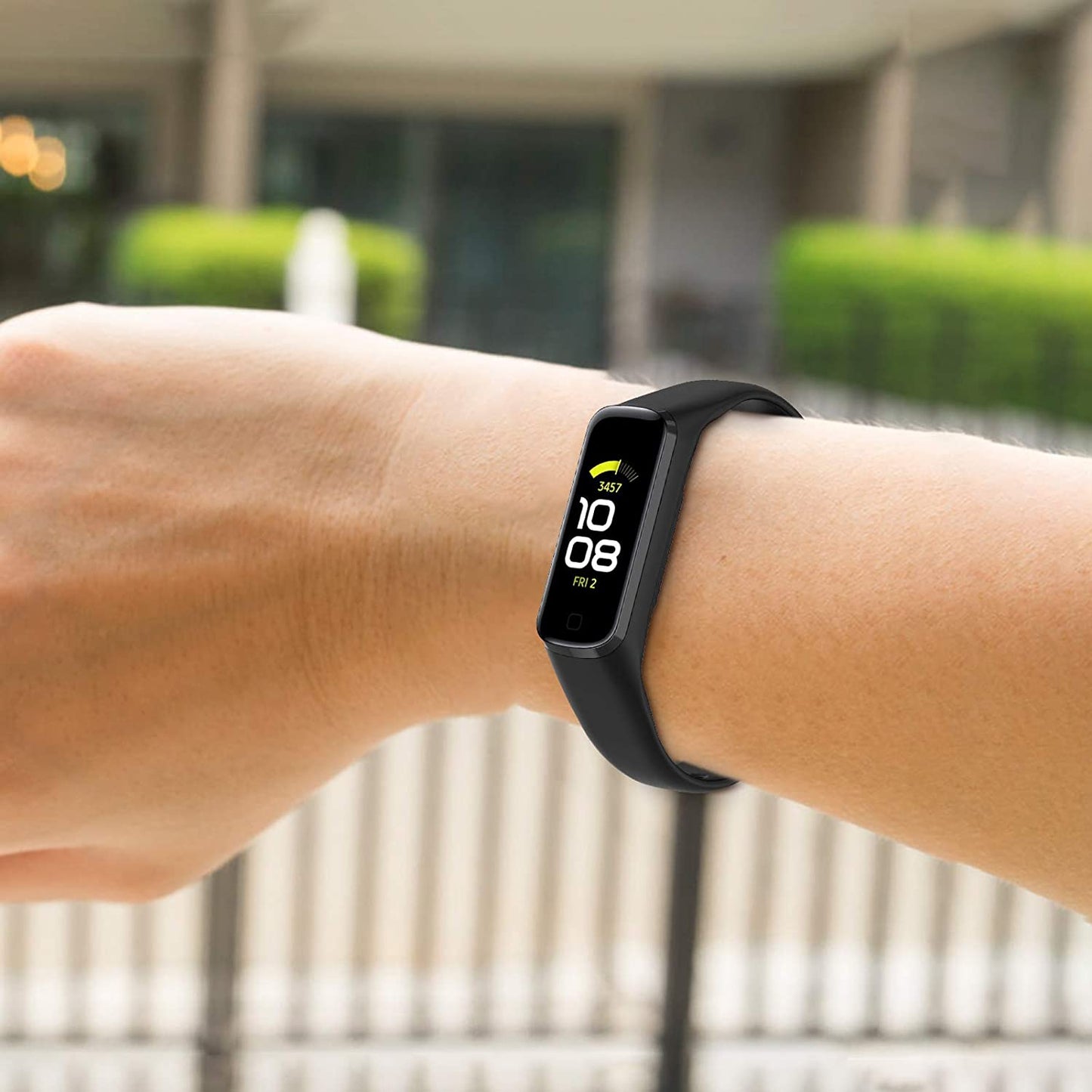 8 Pack Replacement Bands for Samsung Galaxy Fit 2 SM-R220 Band with 3 Screen Protectors for Women Man, Soft Silicone Sport Straps Wristband for Galaxy Fit 2 Smart Watch  Acare   