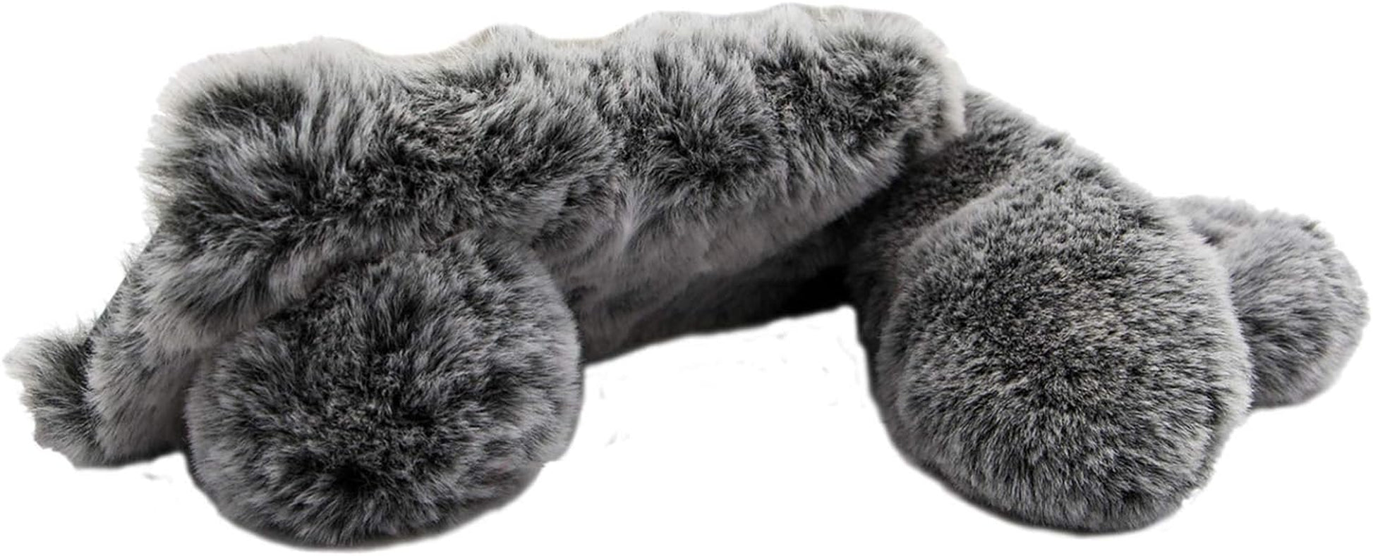 LCHDA Rabbit Case for Google Pixel 4A 5G / Pixel 5XL, Cute 3D Bunny Ears Soft Furry Hairball Fuzzy Warm Winter Faux Fur Plush Fluffy Flexible TPU Bumper Women Girls Protective Skin Cover - Black  LCHDA   