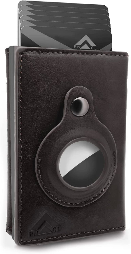 PNACL Credit Card Holder for Men with Airtag Slot Slim Wallet RFID Wallet,Money Clip Wallet for Men,Minimalist Wallet for Men (Black)  PN ACL   