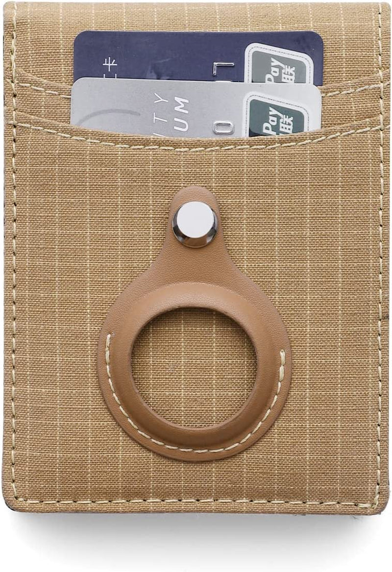 ARCTOTTI Airtag Wallet for Men with Ykk Zipper Pocket Security Rfid Blocking Attach Flip Pocket Cash, 14Card Slots Durable Nomex Fabric, Id Window Credit Card Holder with Gift Box  ARCTOTTI   