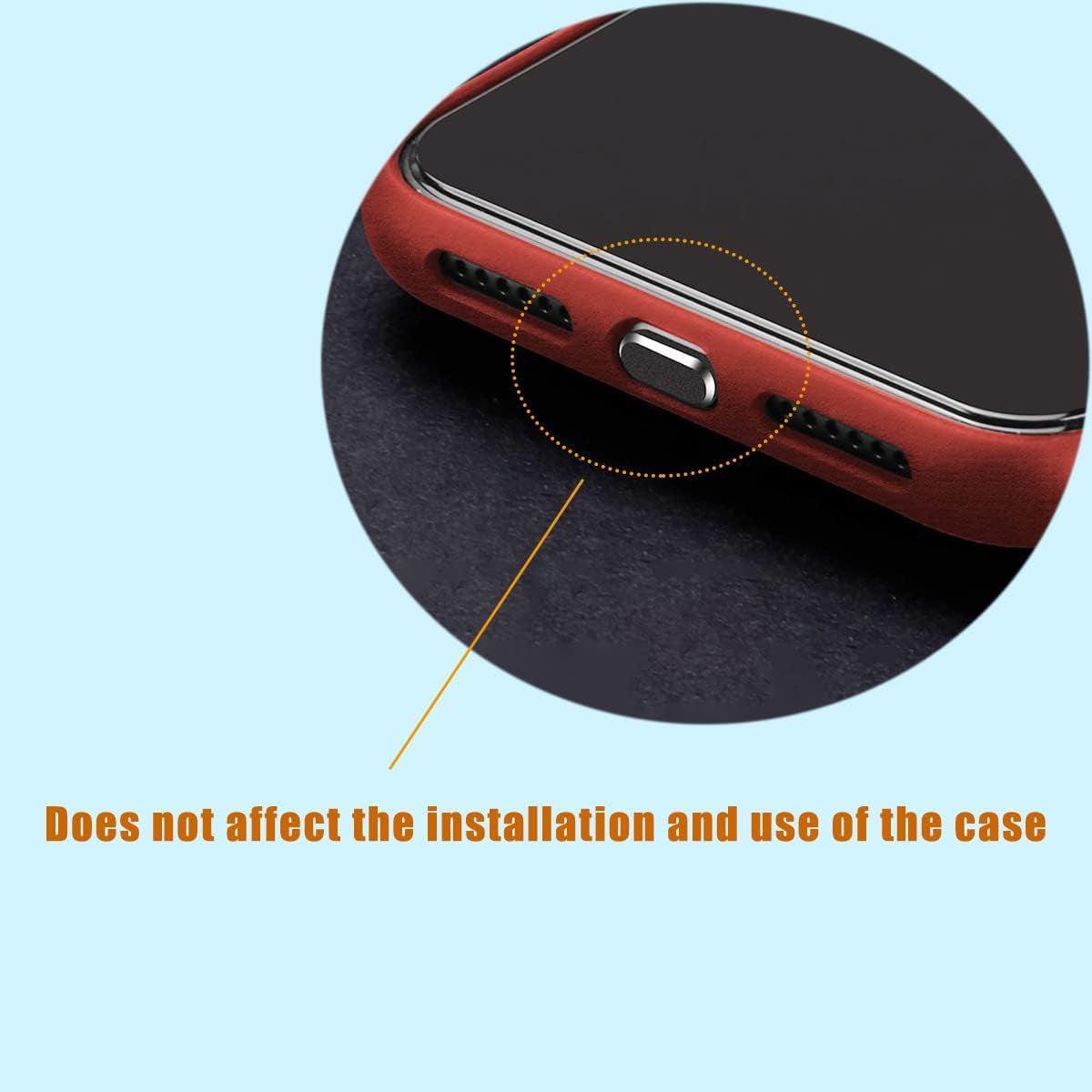 4 Pack Metal anti Dust Plugs Compatible with Iphone 13 12 11 Pro XR XS Ipad Protects Lightning Charging Dust Cover with 4 Pcs Anti-Lost Storage for Iphone X, XS, XR, 8, 7, 6 Plus,Black  Mijusun   