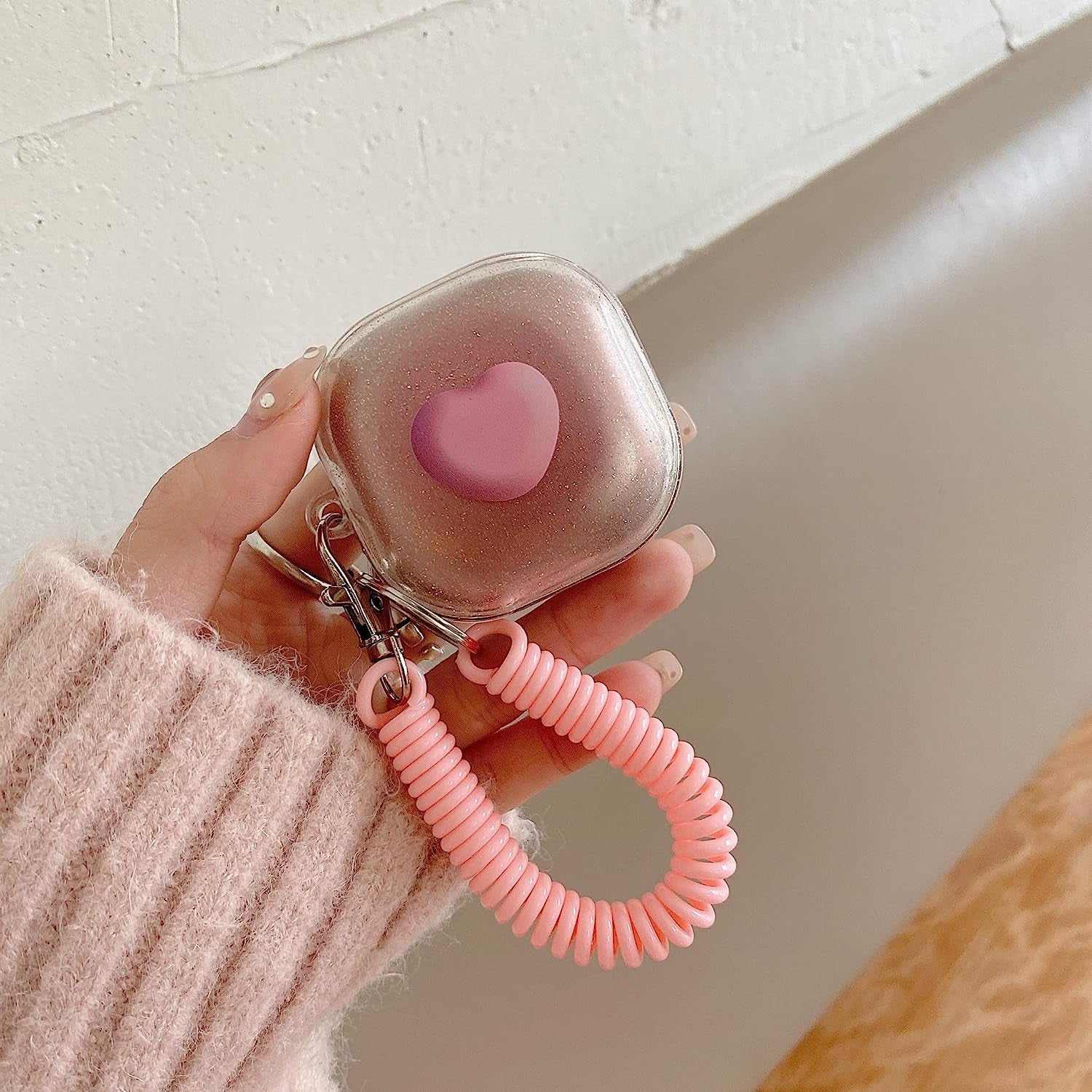 CASEVERSE Case for Samsung Galaxy Buds2 Pro/Galaxy Buds 2/Galaxy Buds Pro/Galaxy Buds Live, Cute Transparent Soft TPU Cover with Keychain for Girls Women  CASEVERSE   