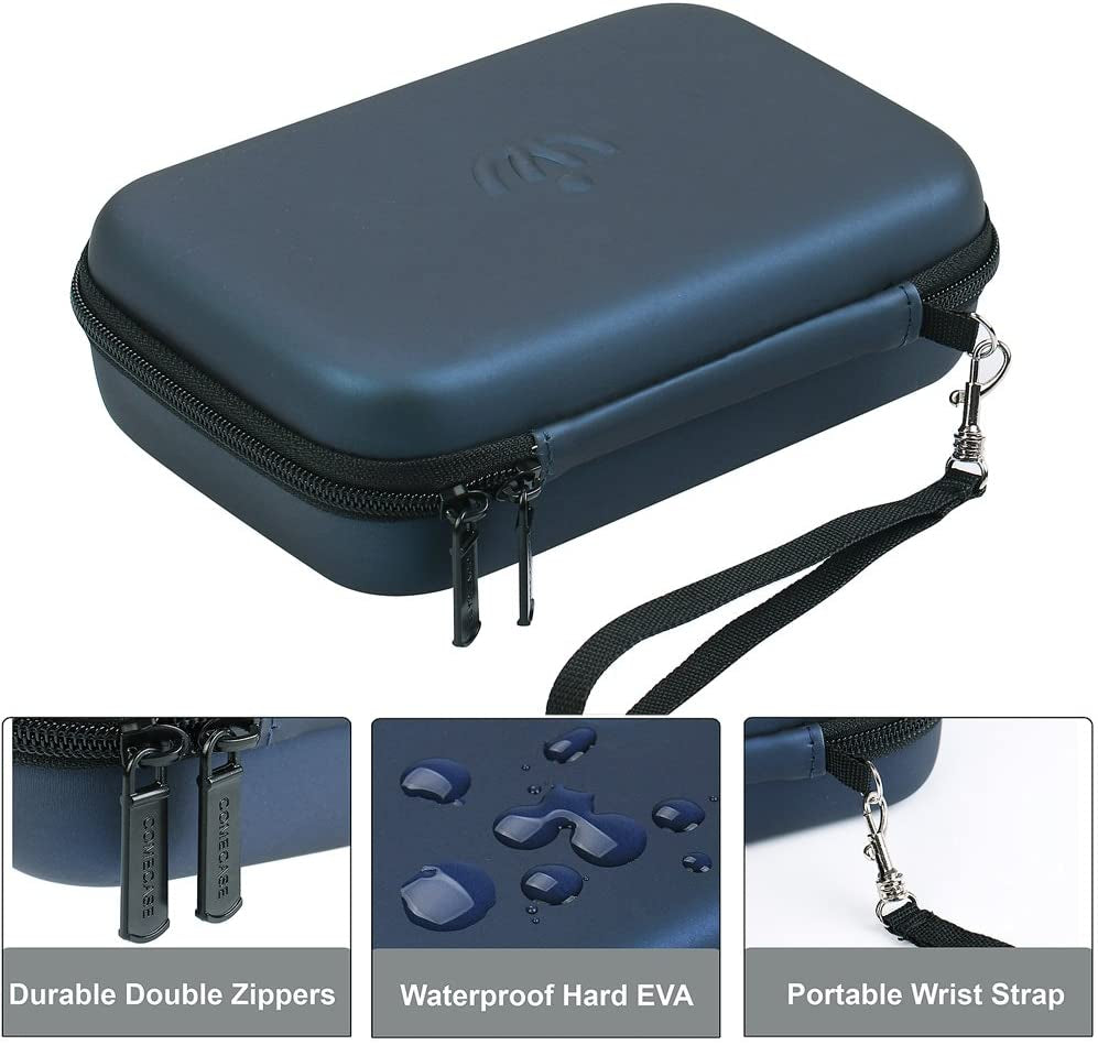 Comecase Hard Case for Apple Pencil, Magic Mouse 2 and 1, for Magsafe Power Adapter, for Beatsx Earphone, for Airpod, Magnetic Charging Cable, Electronics Accessories Organizer Storage Bag - Blue  Comecase   