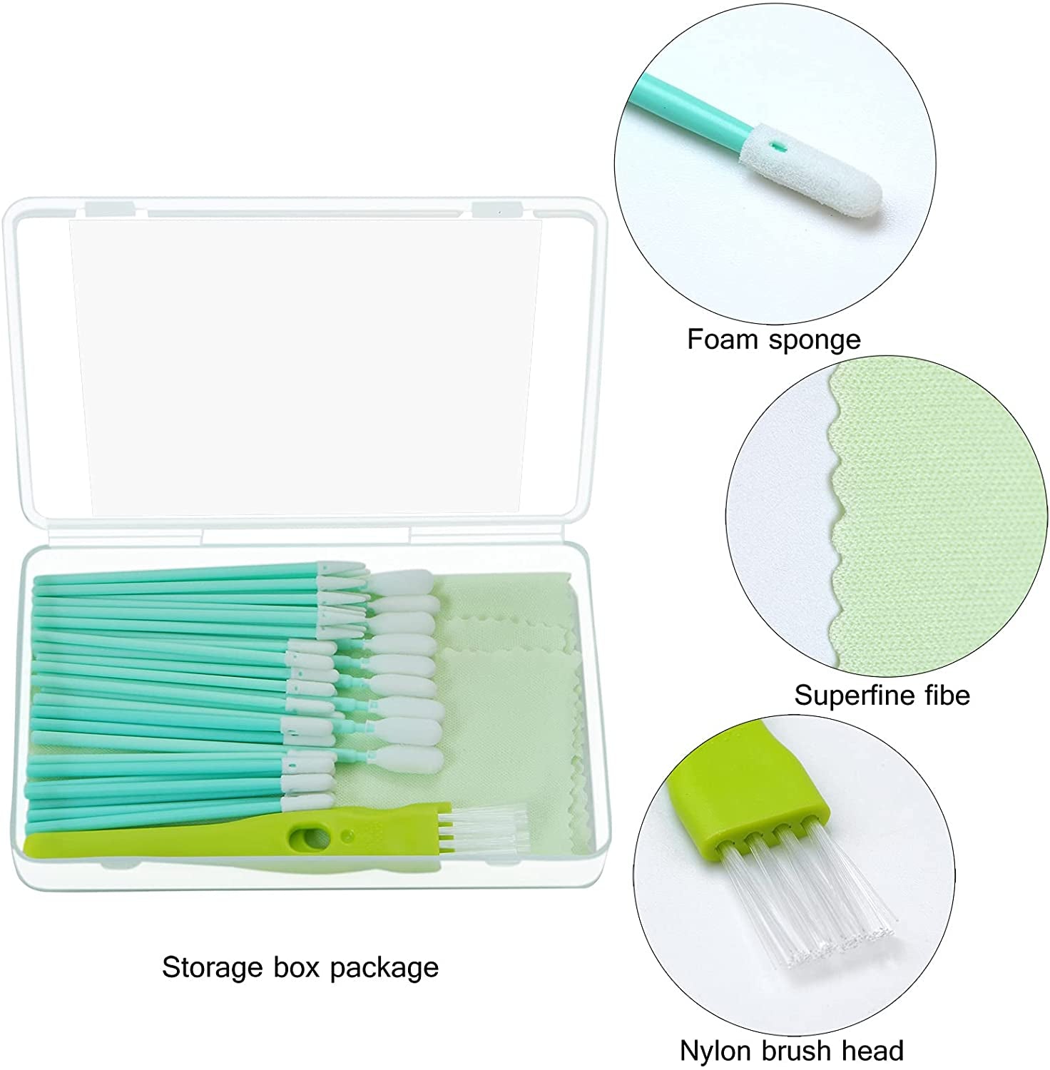 Aneco 60 Pieces Cell Phone Cleaning Kit Brush Set USB Charging Port Dust Port Covers Plug Set and Headphone Jack Cleaner Compatible with Iphone, Ios Android, Cell Phone, Electronics Cleaner  Aneco   