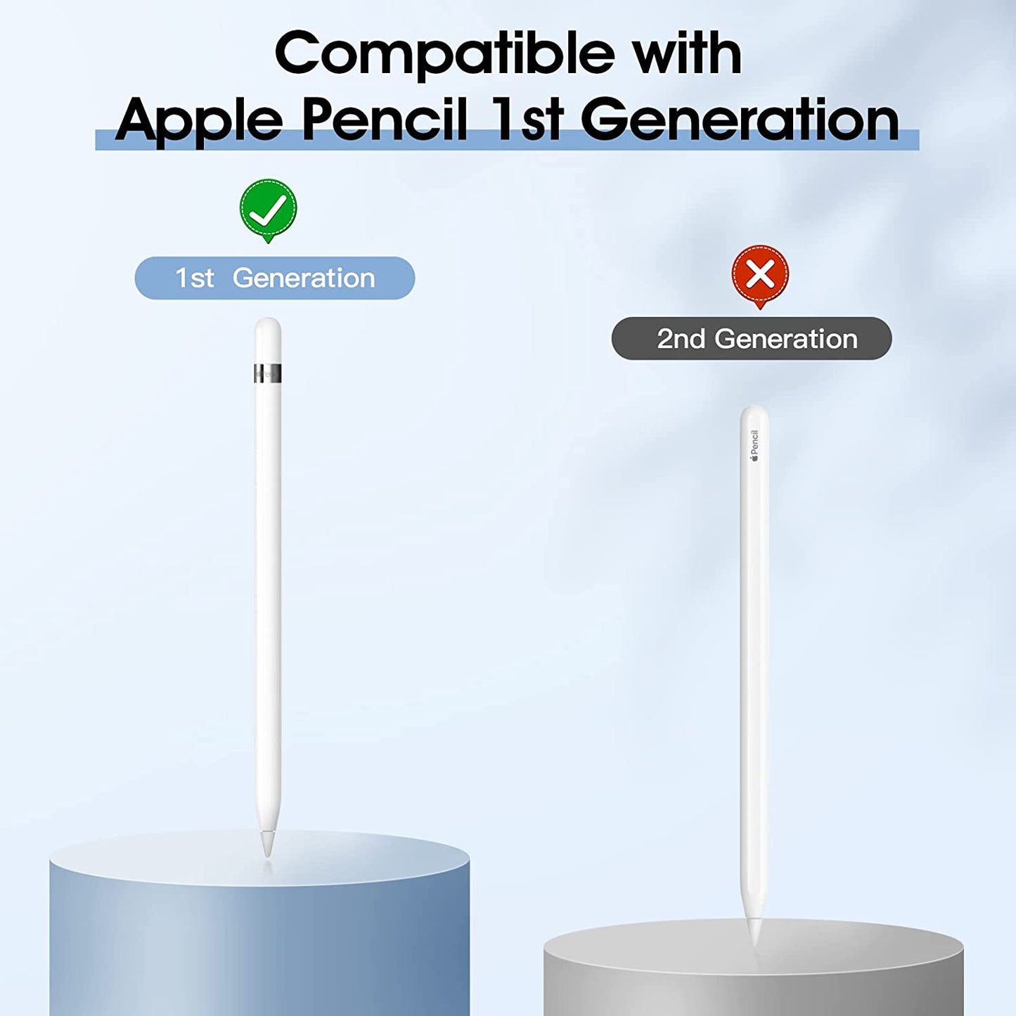 Timovo Holder Case Fit Apple Pencil 1St Generation, Retractable Tip Cap Protective Pencil Sleeve Cover with Sturdy Clip for Apple Pencil 1St Gen - White  TiMOVO   