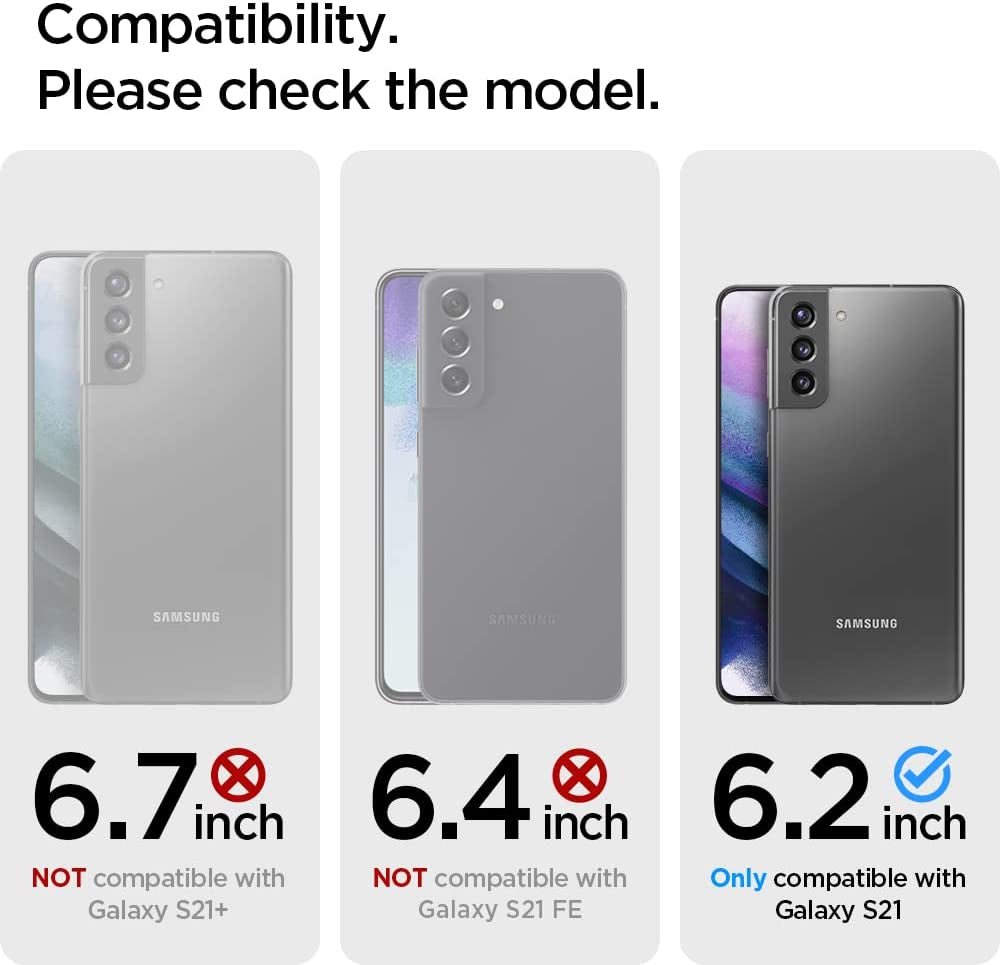 Spigen Ultra Hybrid Designed for Galaxy S21 Case (2021) - Crystal Clear  Spigen   