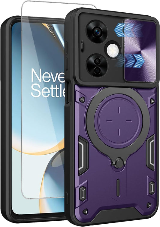 Guzhthi for Oneplus Nord N30 5G Case: Cell Phone Back Cover with Screen Protector [Lens Cap Sparkle] - Purple  Guzhthi   