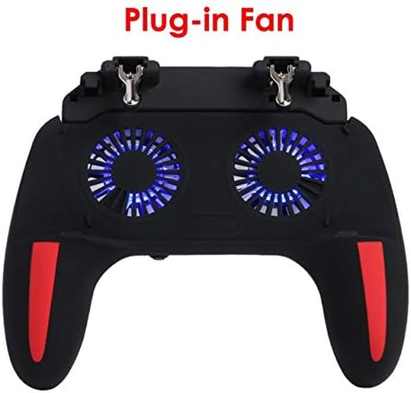WILIAS - Telescopic Gaming Grip Game Controller Joystick Gamepad Dual Cooling Fan for for Smart Phone Game Accessories  WILIAS   