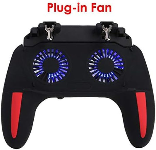 WILIAS - Telescopic Gaming Grip Game Controller Joystick Gamepad Dual Cooling Fan for for Smart Phone Game Accessories  WILIAS   