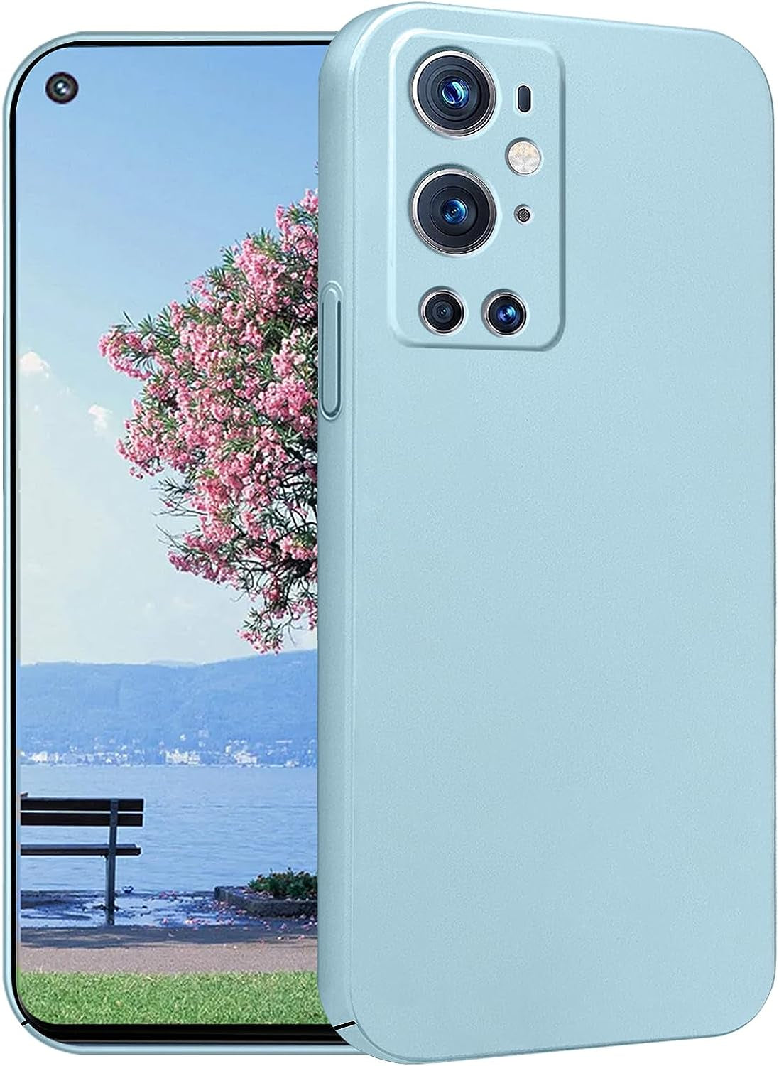 Yarxiawin for Oneplus 9 Pro Case Shockproof Pink, Oneplus 9 Pro Phone Case Thin Hard PC Protective Case Anti-Fingerprint Cover with Ultimate Delicate Touch Feeling (Dark Blue)  Yarxiawin Blue  