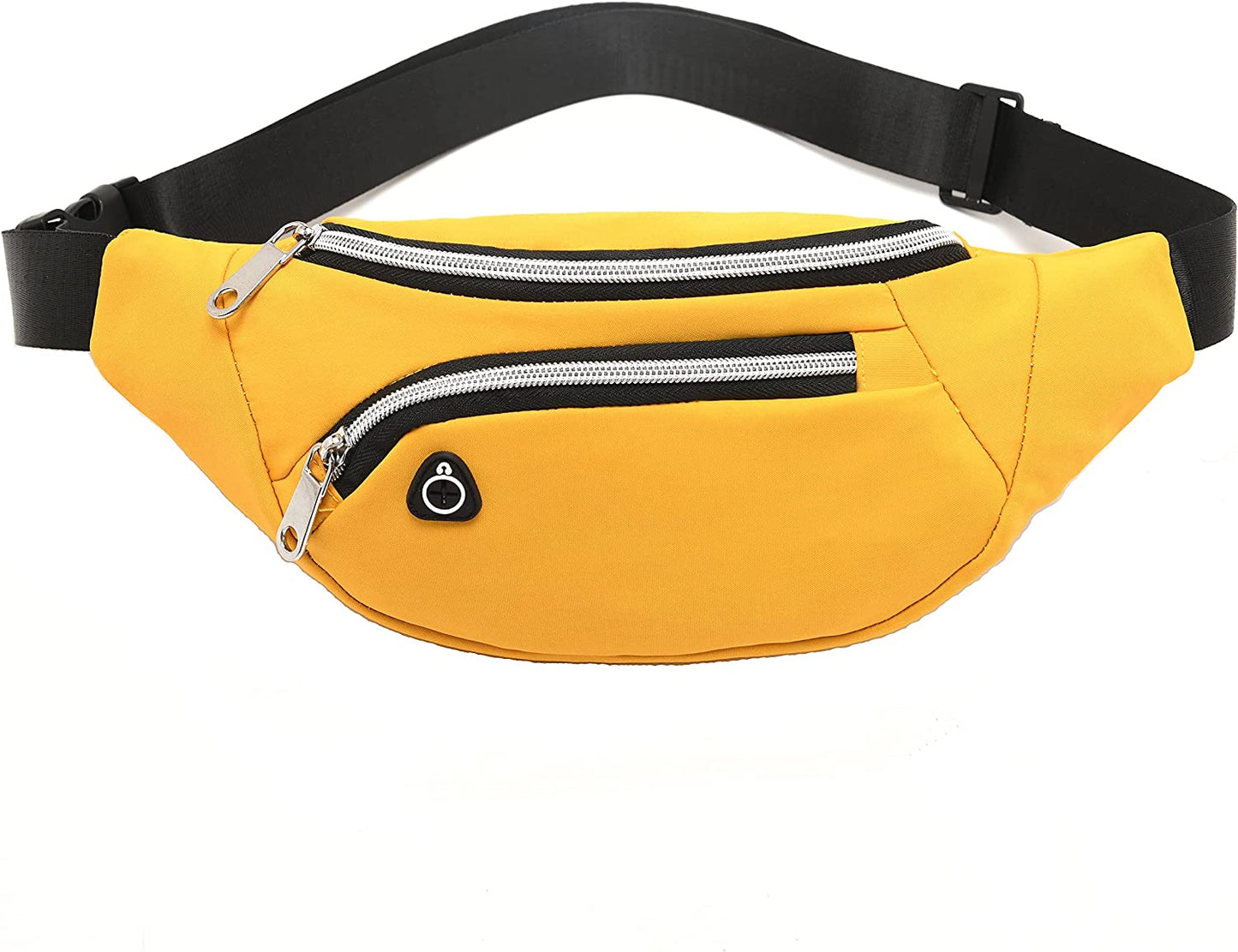 YUNGHE Waist Pack Bag for Men&Women - Fanny Pack for Workout Traveling Running.  MOCE (With headphone hole)Golden  