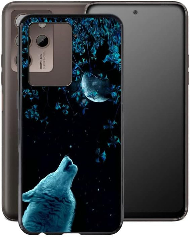 WIMSPEED Case for HTC U23 Pro (6.7"), Black Soft TPU Bumper Phone Case, Slim Shockproof Silicone Military Grade Drop Protective Shell for HTC U23 Pro - Camellia  WIMSPEED Xt31  