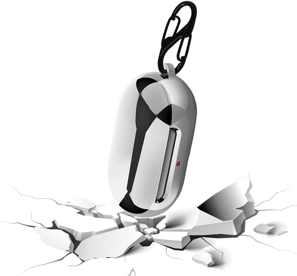 Haotop Case Compatible with Samsung Galaxy Buds 2019/Buds+ plus 2020, TPU Silicone Plating Cover Case Anti-Scratch Shock Resistant (Bright Silver)  Haotop-DDK-1   