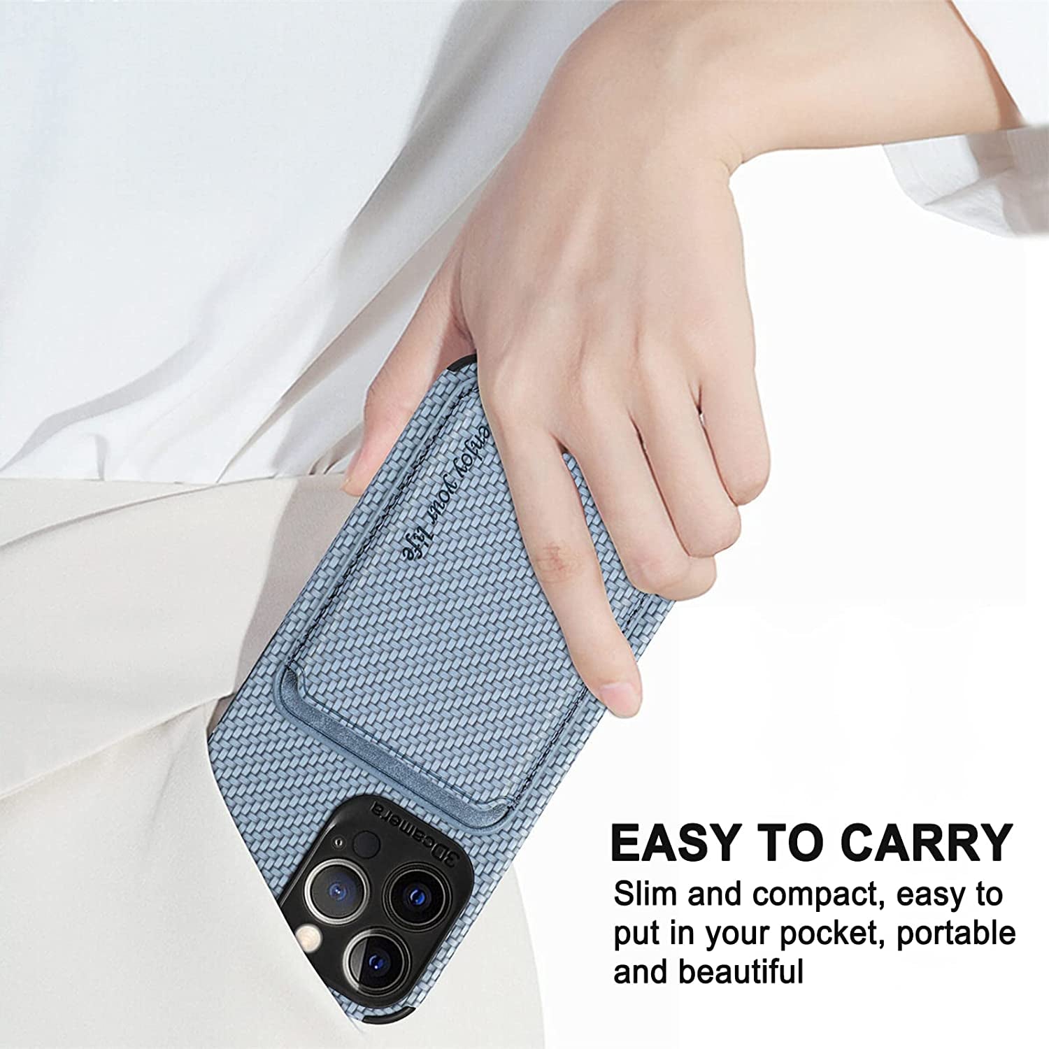 ATRAING Design for Iphone 14 Pro Max Case with Wallet Card Holders Compatible with Magsafe Charger Magnetic Detachable Wallet Leather Ultra Slim Phone Case for 14 Pro Max 6.7'' 2022-Blue  ATRAING   