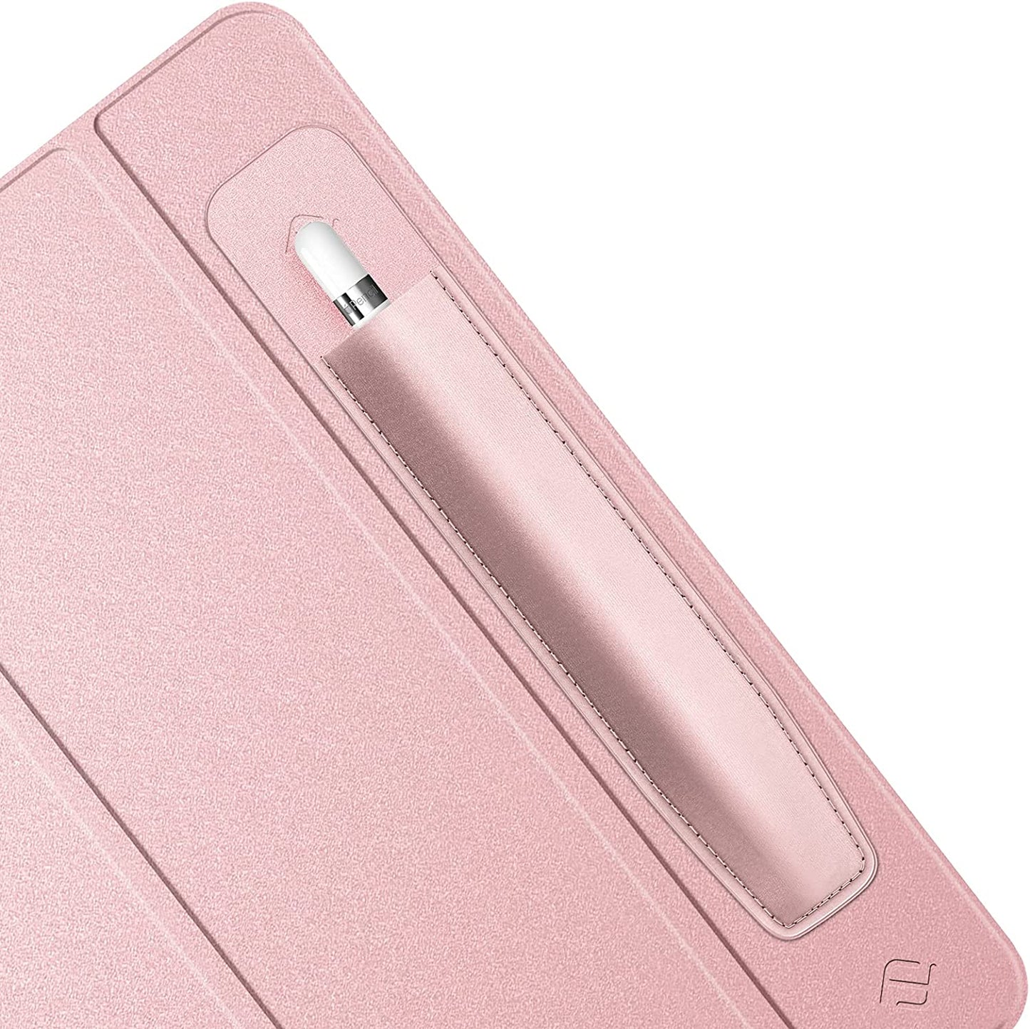 Fintie Pencil Holder Sticker Compatible with Apple Pencil 1St and 2Nd Generation, Elastic Pencil Stylus Pocket, Adhesive Leather Pen Pouch Sleeve Attached to Case for Stylus Pens, Black  FINTIE Rose Gold  