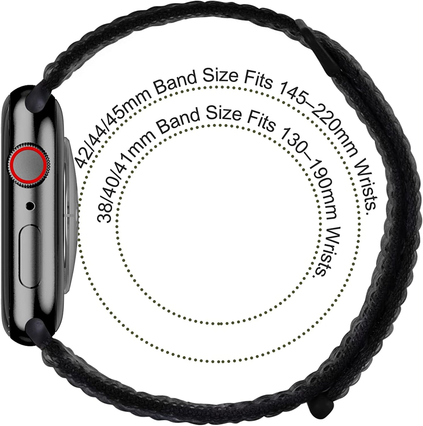 6 Pack Sport Loop Band Compatible with Apple Watch Band 38Mm 40Mm 41Mm 42Mm 44Mm 45Mm 49Mm Iwatch Series 8 7 6 5 SE 4 3 2 1 Ultra Strap Nylon Weave Women Men Stretchy Braided Replace Wristband Breathable  HILIMNY   