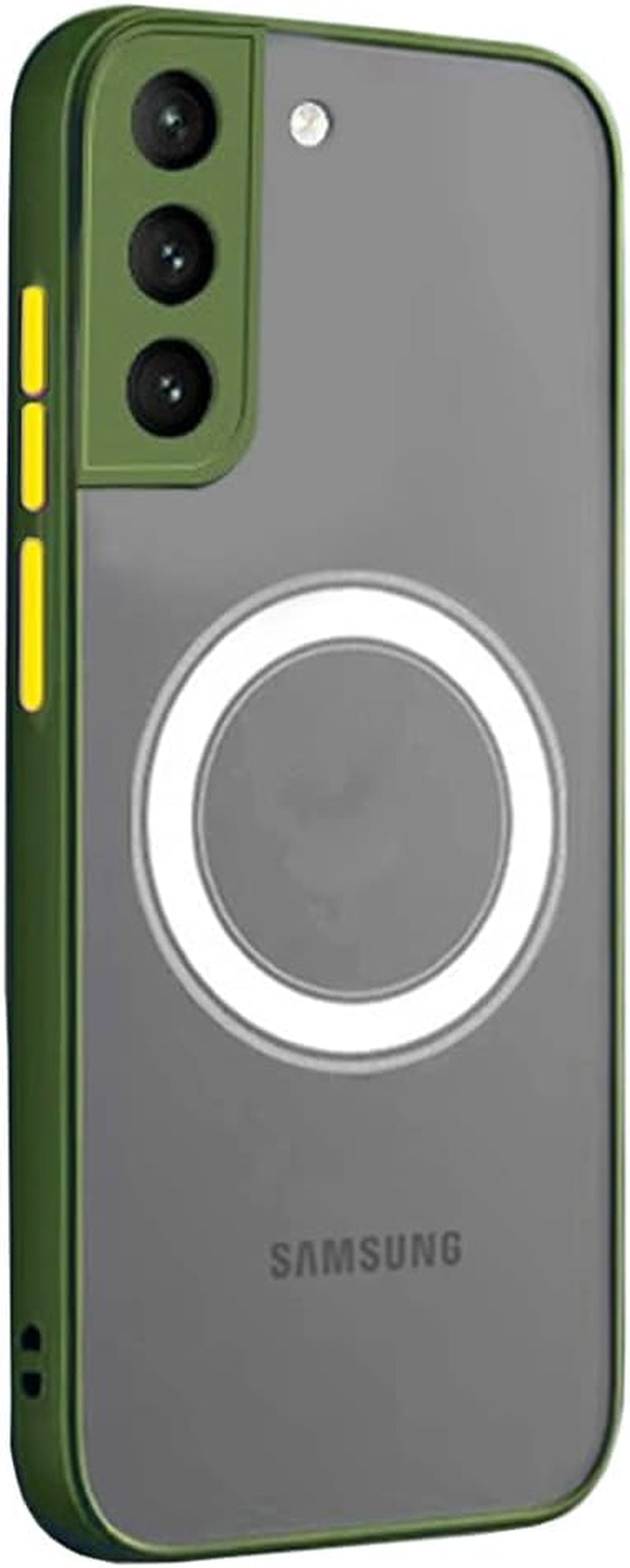 Doowear Galaxy S21+ plus Case Magnetic [Support Magsafe Charger] Wireless Anti-Scratch Shockproof Matte Clear Full Camera Protection Slim Thin Phone Cover Case for Samsung Galaxy S21+ Plus-Rose  Doowear Army Green  