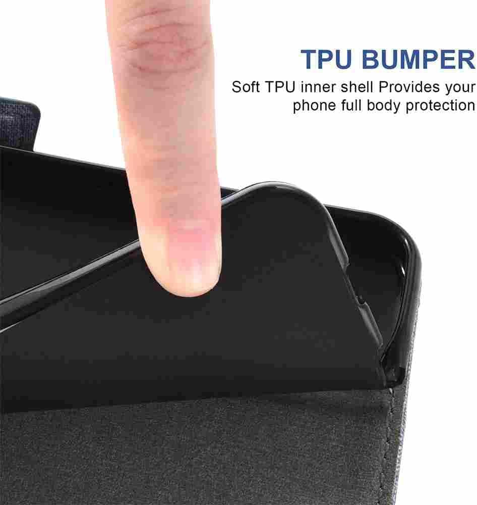 DIIGON Phone Cover Folio Wallet Case for LG G8, Premium PU Leather Slim Fit Cover for LG G8, 1 Photo Frame Slot, Prevent Dust, Gray  DIIGON   