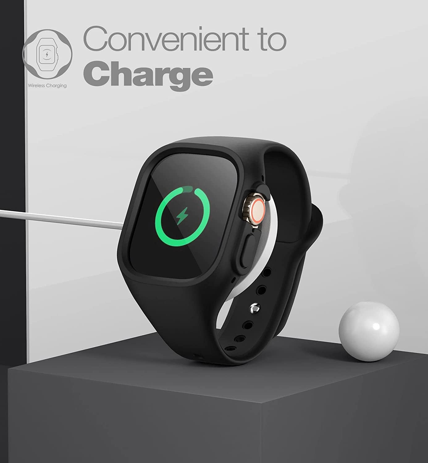 SURITCH Band Compatible with Apple Watch Ultra 49Mm, Soft Silicone Bumper Protective Case with Strap Bands for Apple Watch Ultra Band Men Women  SURITCH   