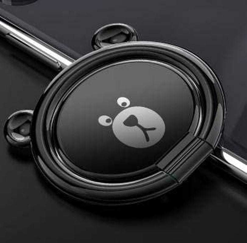 Accessoryhappy Mickey Ears Ring Stand, Rhinestone Crystal Bling Diamond 360° Rotation Cell Phone Stent Holder Grip Kickstand for Iphone 7 7 plus Iphone 8 8 plus 6S 6 Galaxy S7 S8 (Clear)  AccessoryHappy BEAR-BLACK  