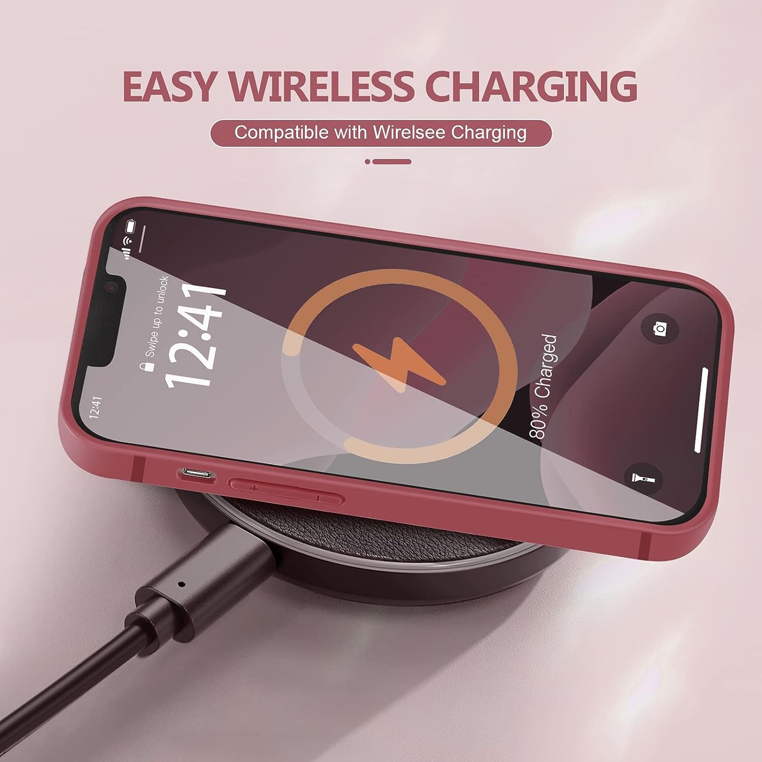 YZR Silicone Case Compatible with Iphone 13 Case (6.1 Inch 2021), with Camera Protection, Liquid Silicone Phone Case (Hawthorn Red)  YZR   