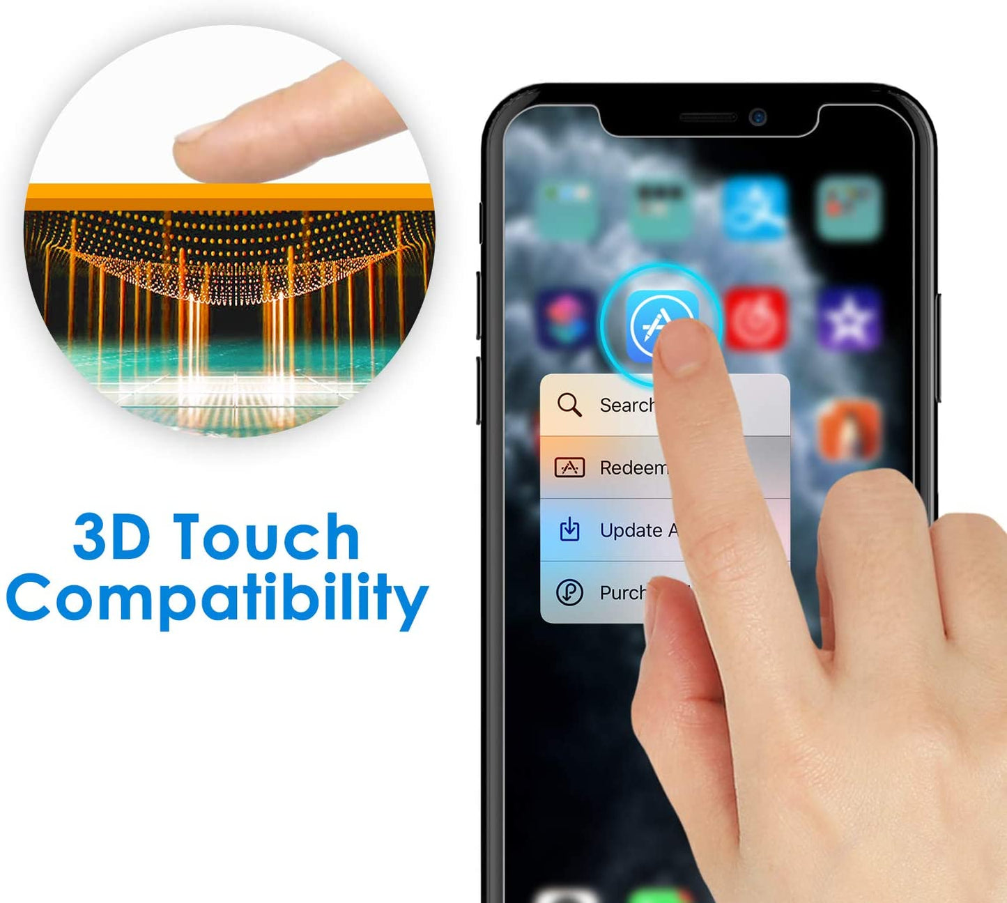 Jetech Screen Protector for Iphone 11 Pro Max and Iphone Xs Max 6.5-Inch, Tempered Glass Film, 2-Pack  JETech   