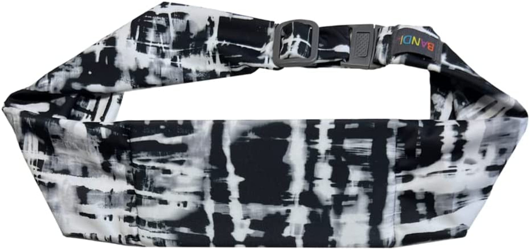 BANDI Large Travel and Running Belt, Securely Carry Keys, Phone, Medicine, Money or Food While You Exercise or Travel within Its Sleek 3 Pocket Design, Size 7.5 Inch by 3.5 Inch Black Solid One Size  BANDI WEAR LLC Metro  