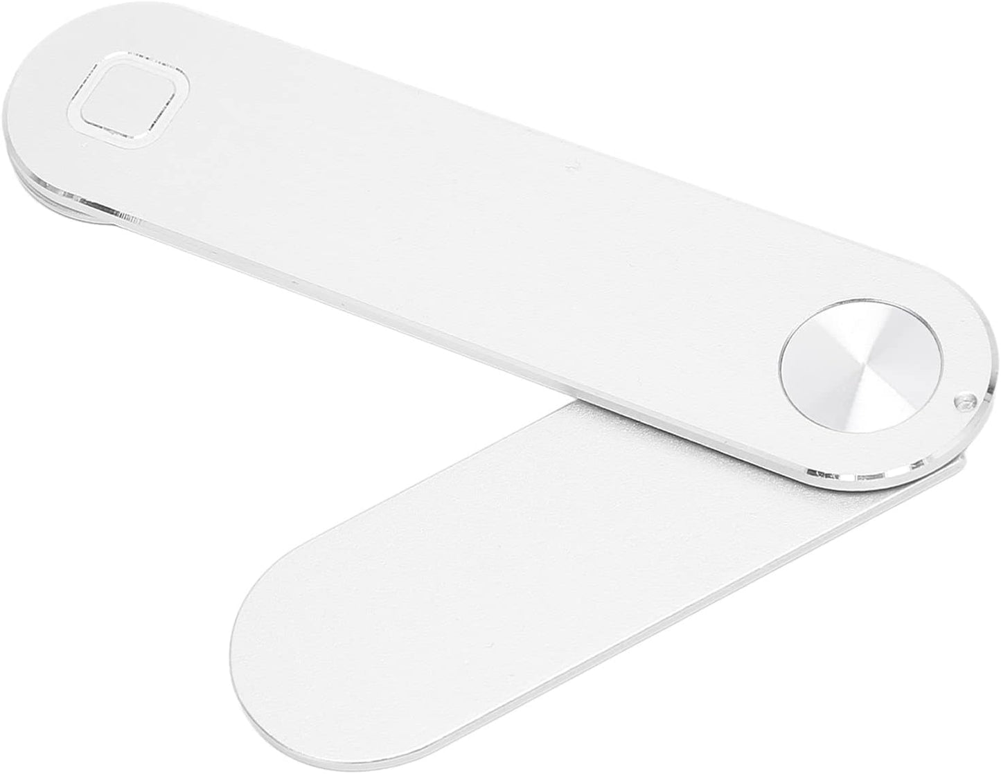 Dpofirs Magnetic Laptop Phone Holder for Laptop, Foldable Laptop Side Mount Clip Universal for All Mobile Phones, Computer Monitor Side Phone Mount(Black)  Dpofirs Silver  