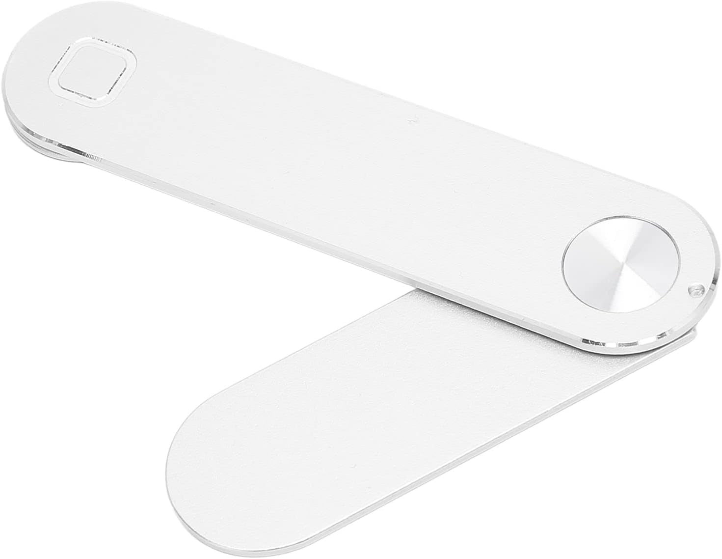 Dpofirs Magnetic Laptop Phone Holder for Laptop, Foldable Laptop Side Mount Clip Universal for All Mobile Phones, Computer Monitor Side Phone Mount(Black)  Dpofirs Silver  