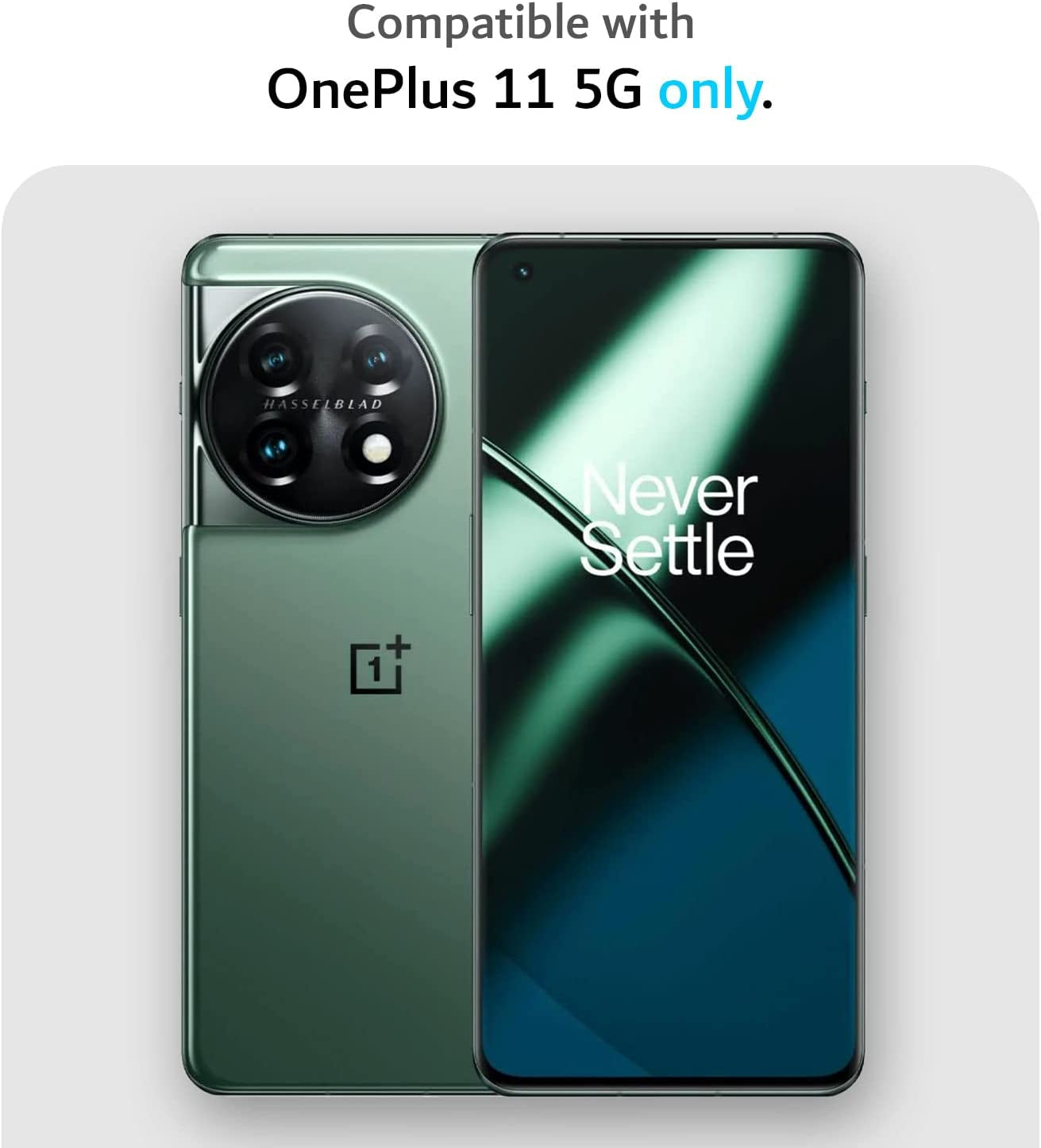 TUDIA Dualshield Grip Designed for Oneplus 11 Case 5G (2023), [Mergegrip] Dual Layer Shockproof Slim Military Grade Non-Slip Tough Heavy Duty Protective Phone Case Cover (Pine Green)  TUDIA   