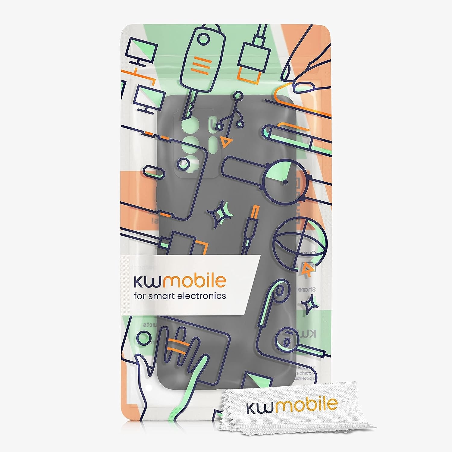 Kwmobile Case Compatible with Xiaomi Poco X3 GT Case - Soft Slim Protective TPU Silicone Cover - Black Matte  KW-Commerce   