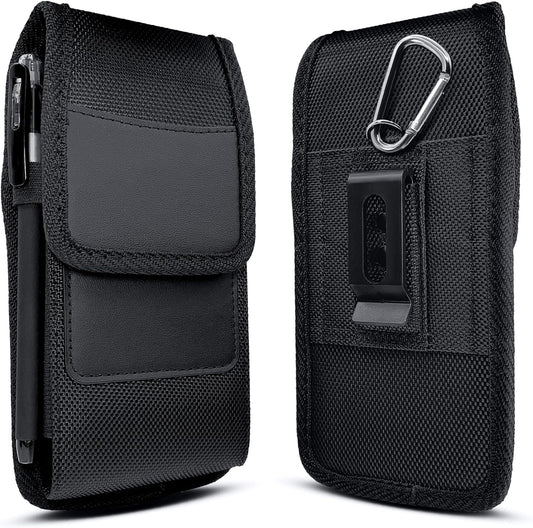 Meilib Holster for Galaxy S23 Ultra, S22 Ultra, S21 Ultra, S20 Ultra, Note 20 Ultra Cell Phone Belt Holder Case with Belt Clip, ID Card Storage Carrying Pouch Cover (Fits Samsung Phones with Cases On)  Meilib   