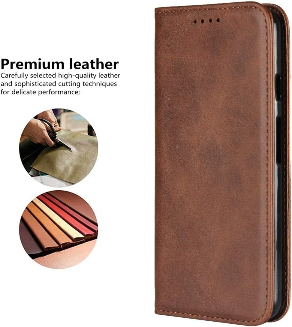 Icovercase for LG V40 Thinq Wallet Case, Premium PU Magnetic Leather Card Slots Holder Carry Kickstand Feature Flip Cover Case for LG V40 (Dark Brown)  iCoverCase   