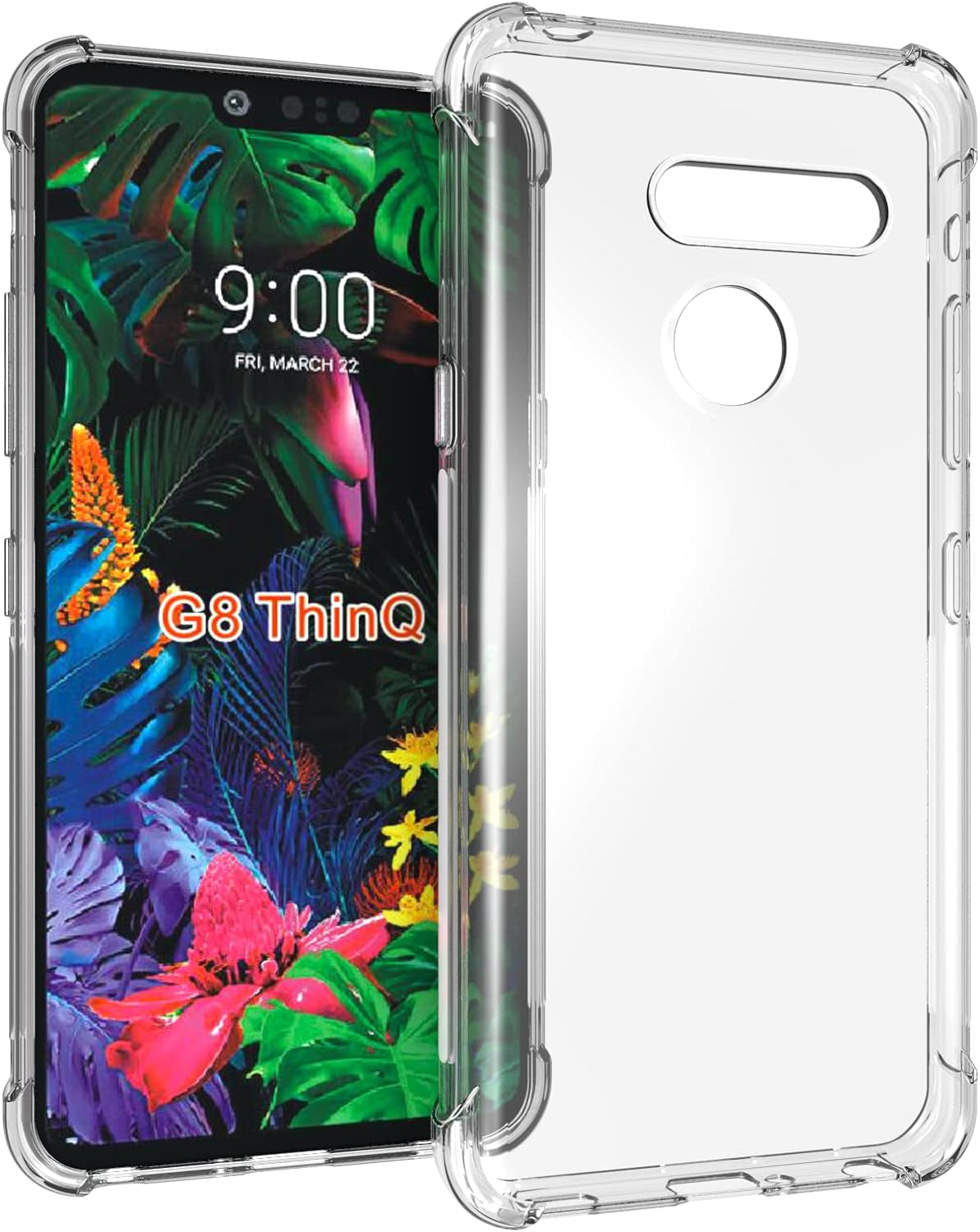 USTIYA Case for LG G8 Thinq Clear TPU Four Corners Protective Cover Transparent Soft  Shenzhen Jinyi Technology Co., Ltd.   