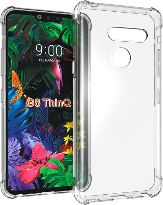USTIYA Case for LG G8 Thinq Clear TPU Four Corners Protective Cover Transparent Soft  Shenzhen Jinyi Technology Co., Ltd.   