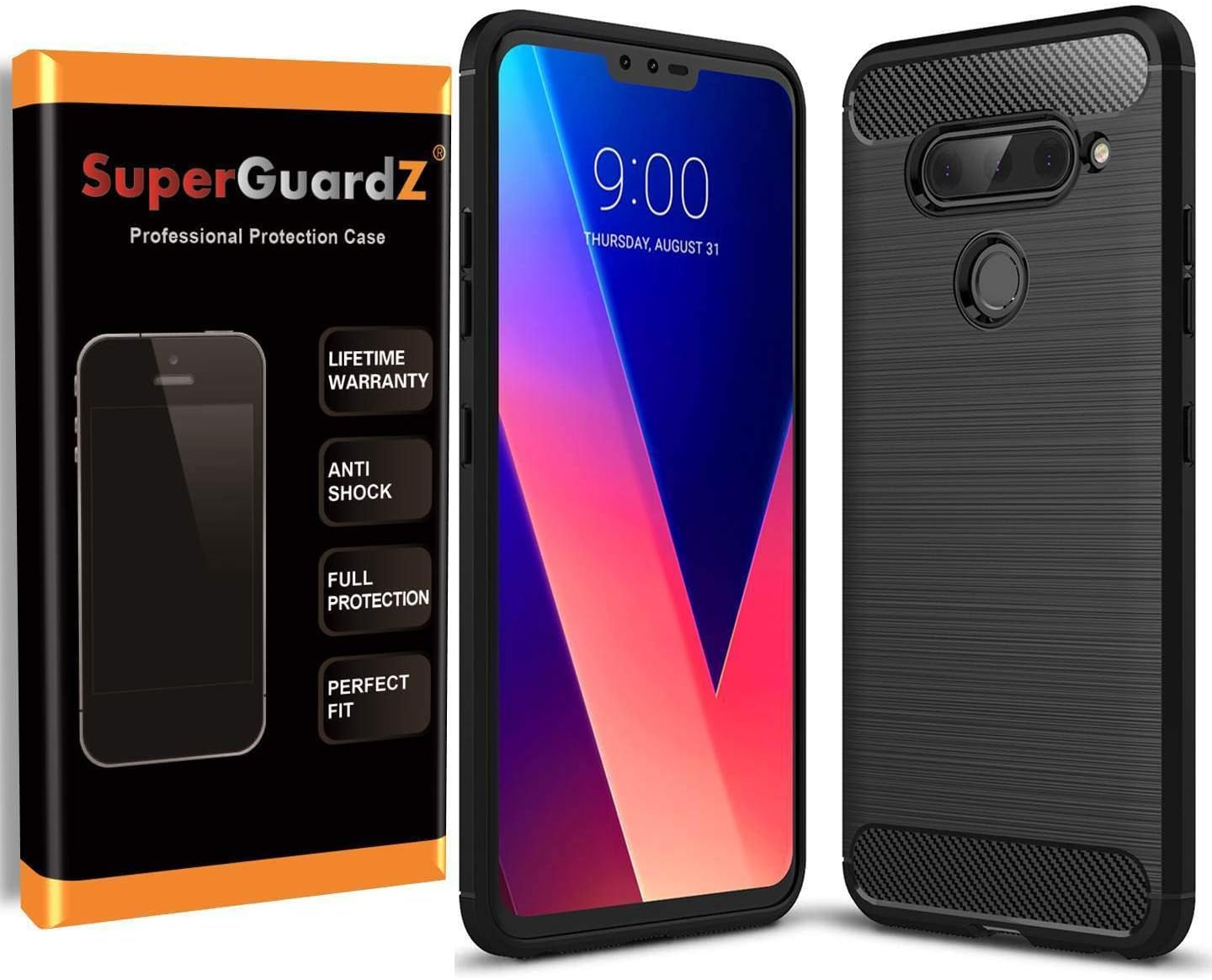 Superguardz for LG V40 Thinq Case, Heavy Duty Slim Shockproof Protective Cover Armor  SuperGuardZ   