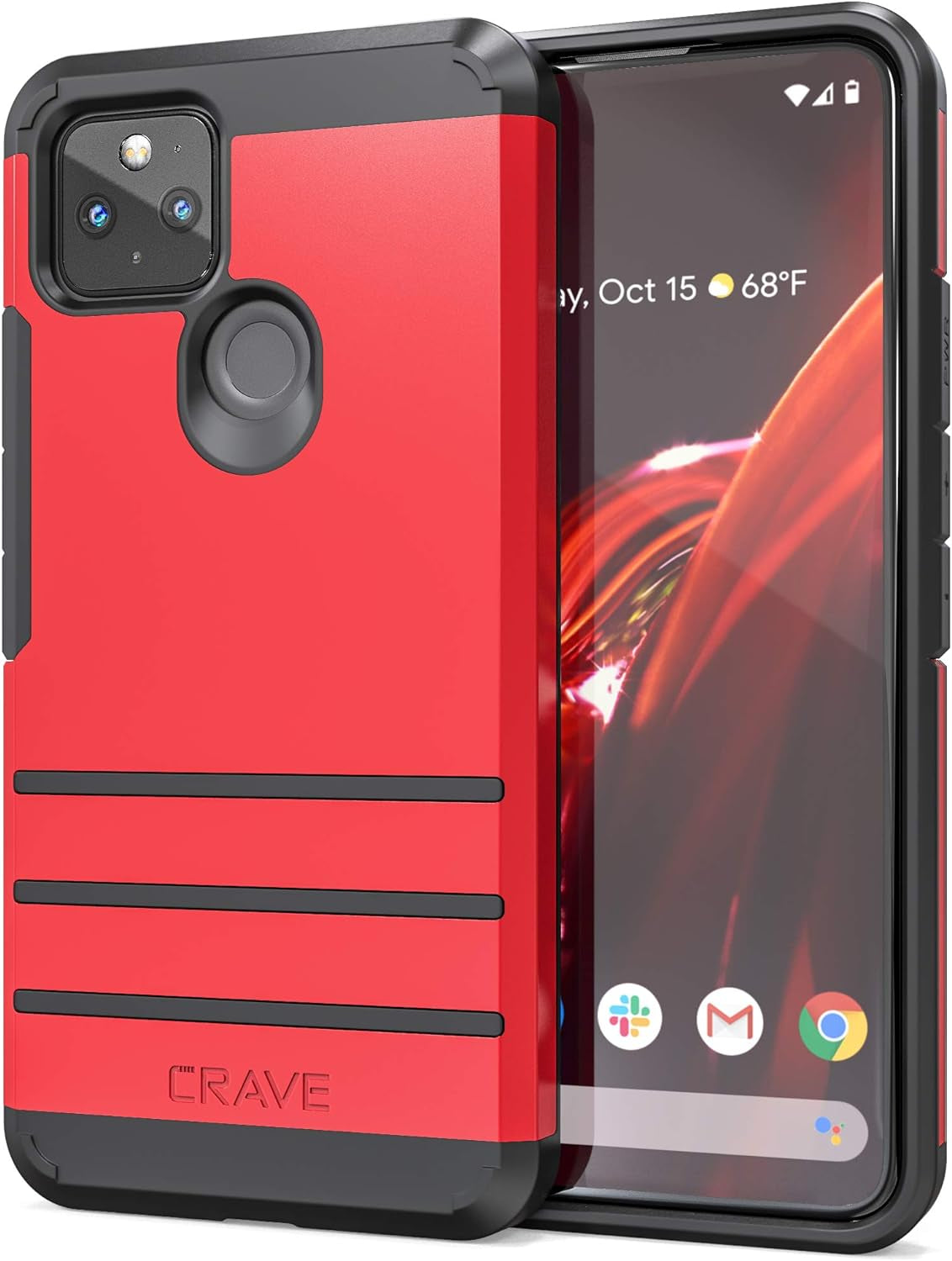 Crave Pixel 4A 5G Case, Strong Guard Protection Series Case for Google Pixel 4A (5G) - Red  Crave   